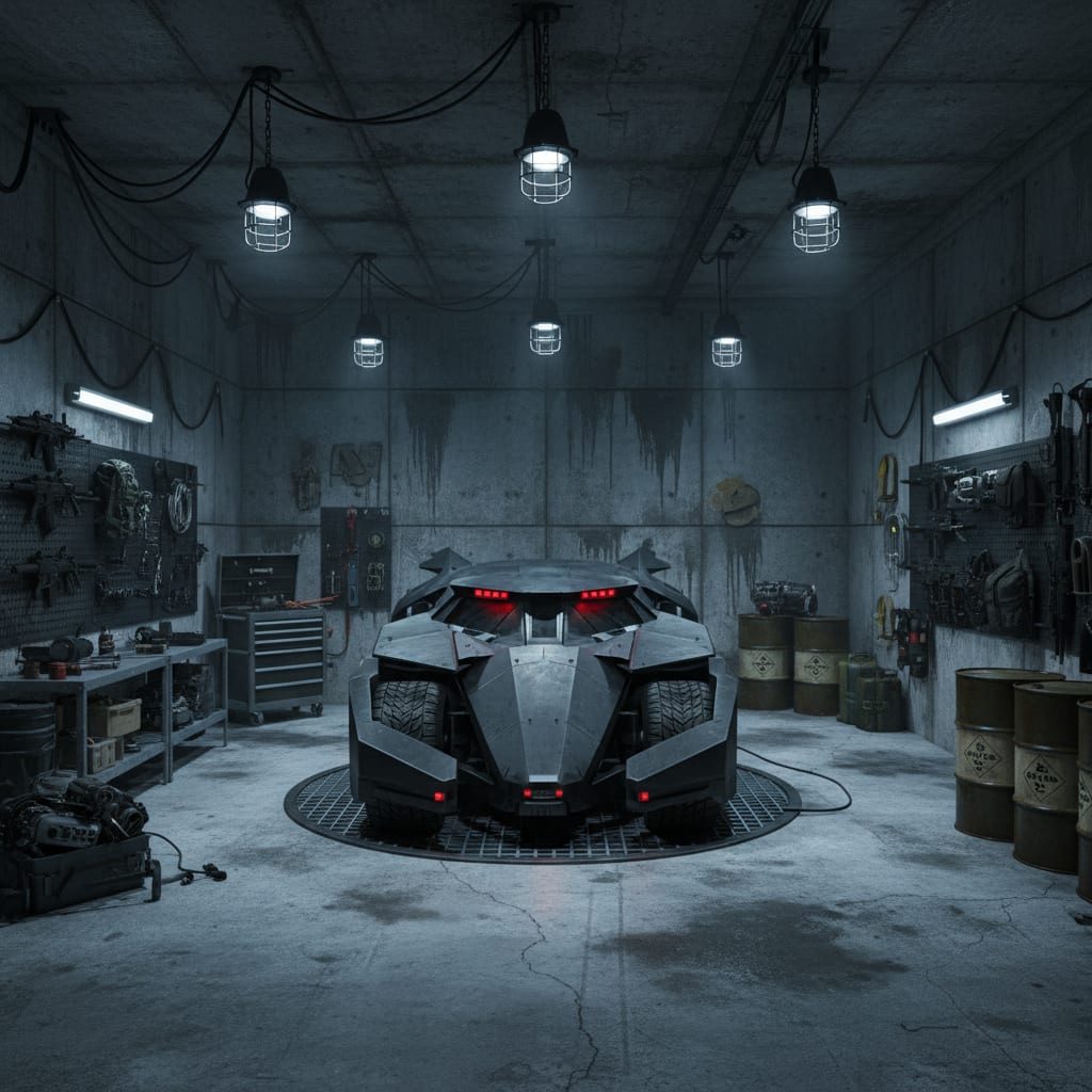 Batmobile Garage Ideas: Turn a Garage or Room Into the Batcave Bay