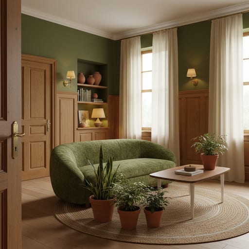 Green & Wood Classic — Olive, Oak & Organic Curves