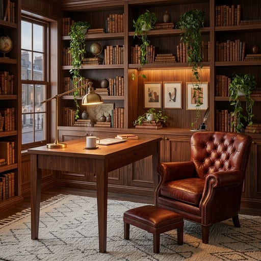 Cozy Library — Warm & classic